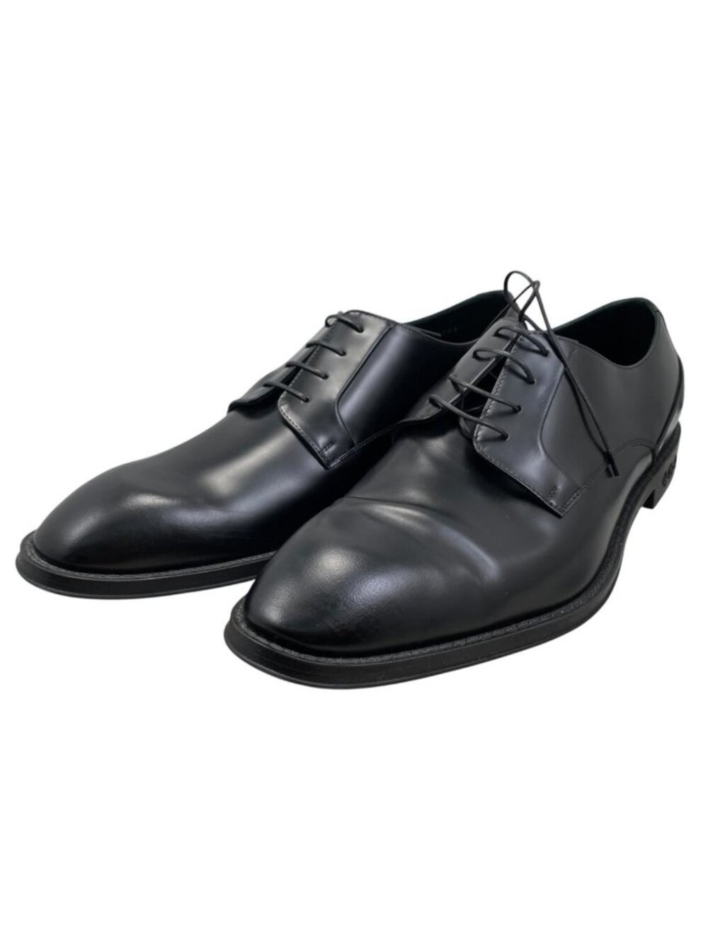 Louis Vuitton Leather Shoes Kensington Derby Black Monogram 10